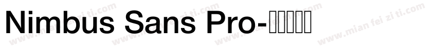 Nimbus Sans Pro字体转换